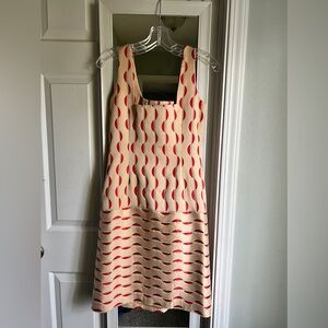 Vintage WORTH Petite Jacquard Sculpted Sheath